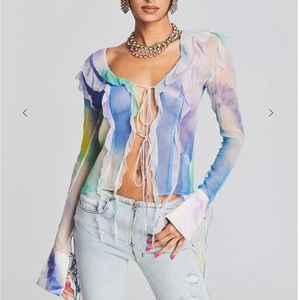 Retrofête Aviva Silk Chiffon Blouse